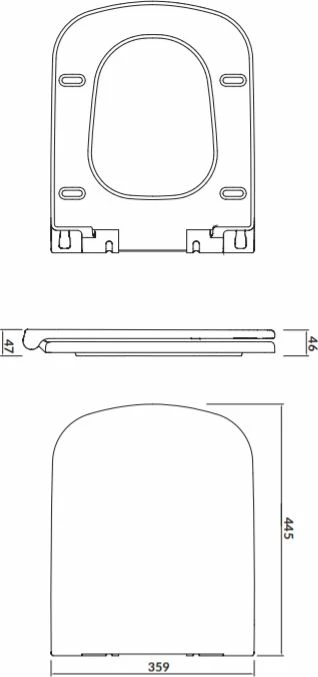 Kapak WC Cersanit Colour K98-0092, duroplast, soft-close, antibakterial, me çmontim të shpejtë, i bardhë