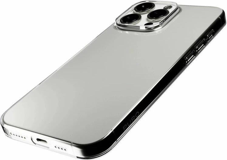 Kuti silikoni për iPhone 16 Pro Max Puro 03 Nude, transparente
