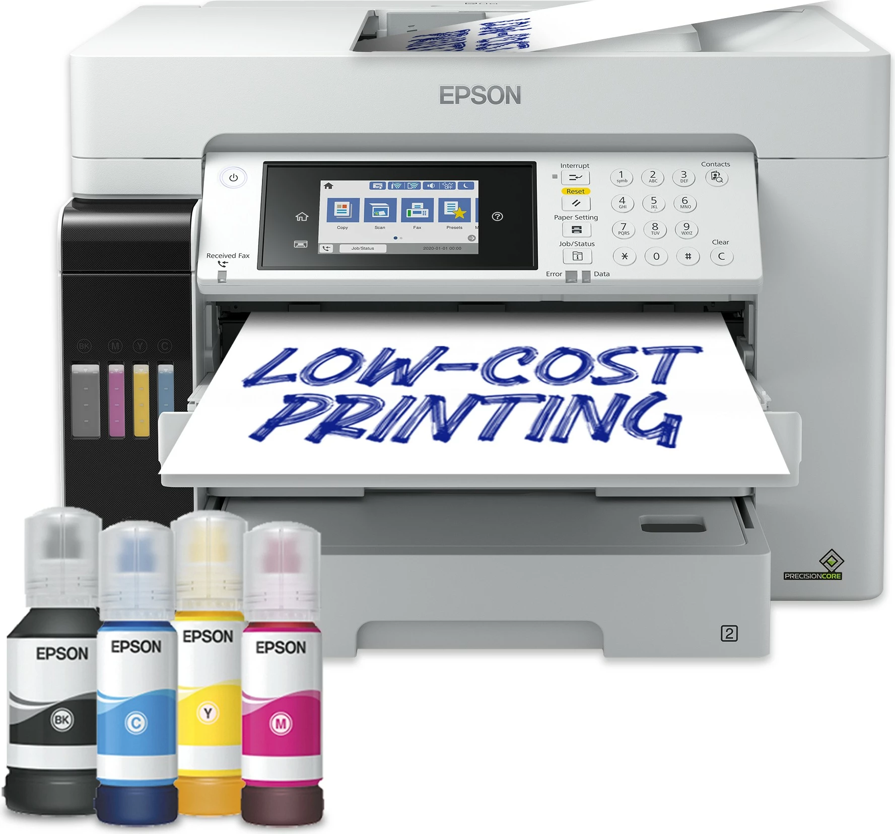 Printer multifunksional Epson EcoTank Pro ET-16685, A3, tintentank, Wi-Fi, bardhë