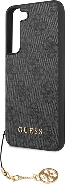 Mbështjellës silikoni Guess GUHCS23SGF4GGR për Samsung Galaxy S23 5G, gri