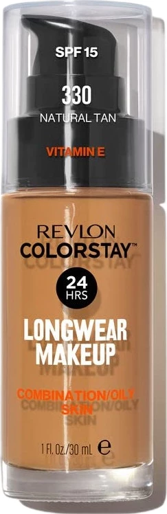 Fondatinë për femra Revlon ColorStay Makeup për lëkurë të kombinuar/yndyrshme SPF15 330 Natural Tan 30ml