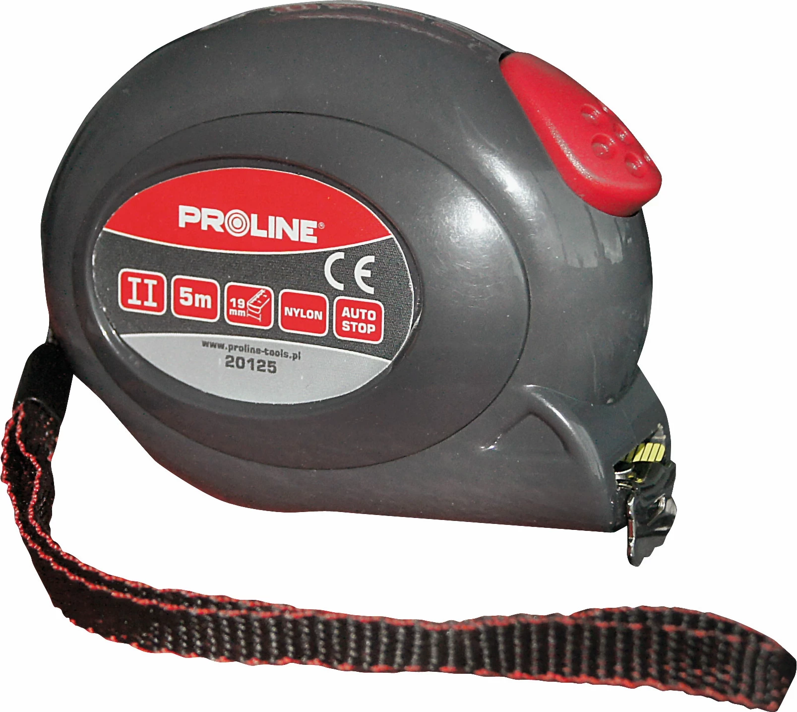 Metër shirit PROLINE 20125 5 m, zi/kuqe