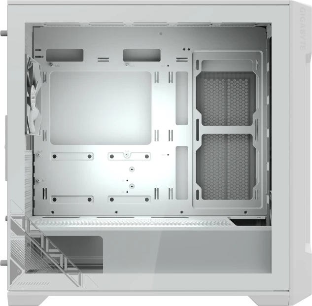 Kasë GIGABYTE C102 GLASS ICE mATX/mini-ITX, USB 3.0, tempered glass, pa PSU, e bardhë