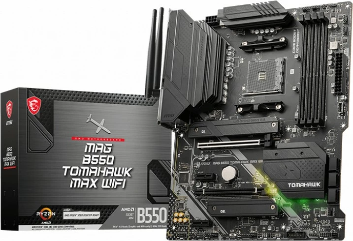 Pllakë amë MSI MAG B550 TOMAHAWK MAX WIFI, Socket AM4, DDR4-SDRAM, 128 GB