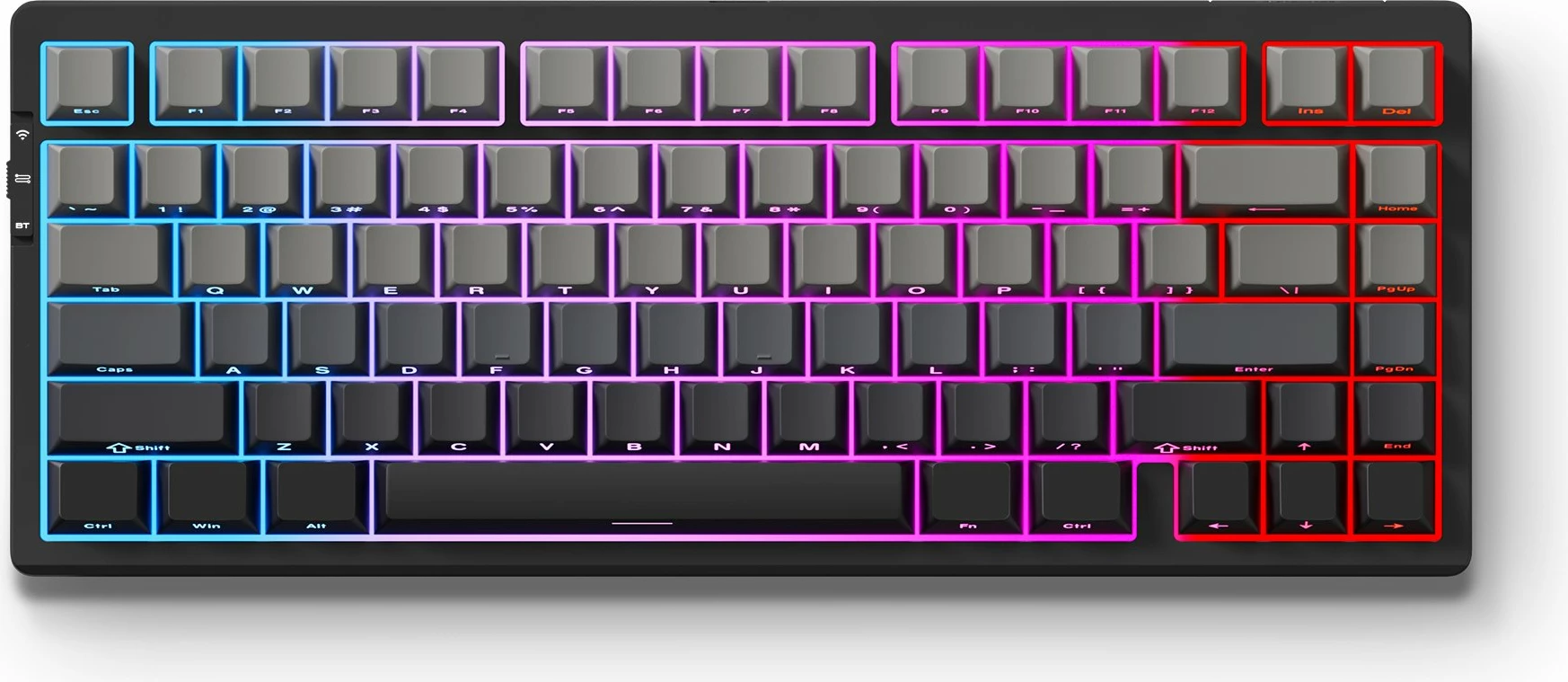 Tastierë mekanike MCHOSE G75 Pro 75% (MC-G75-13), Matcha Latte V2, RGB, tri-mode, 8000 mAh, US layout, e zezë