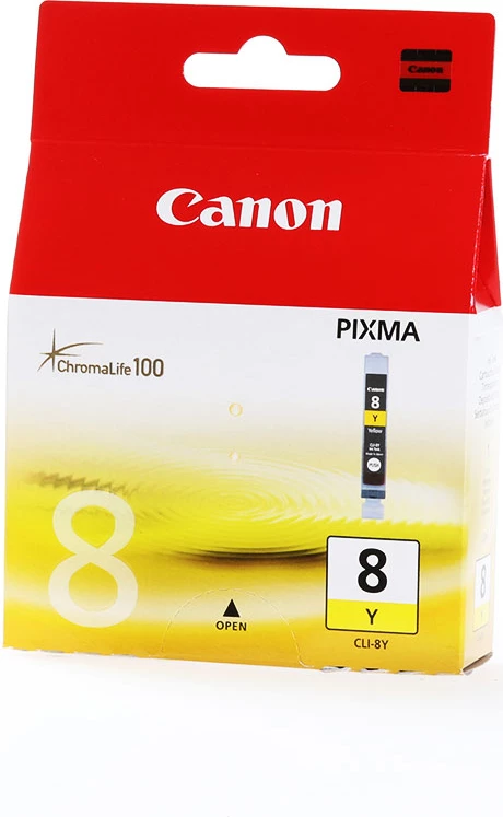 Kartrixh boje, Canon CLI-8Y 0623B001, 13 ml, rendiment 530 faqe, verdhë
