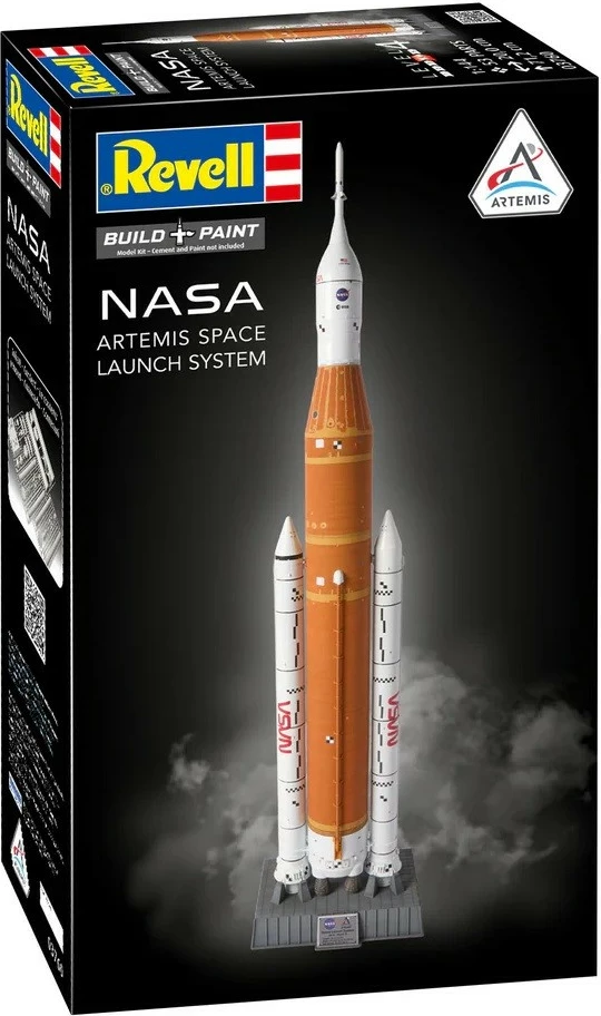 Model plastik për montim NASA Artemis Space Launch System, Revell REV-03760, shkallë 1:144, 53 pjesë