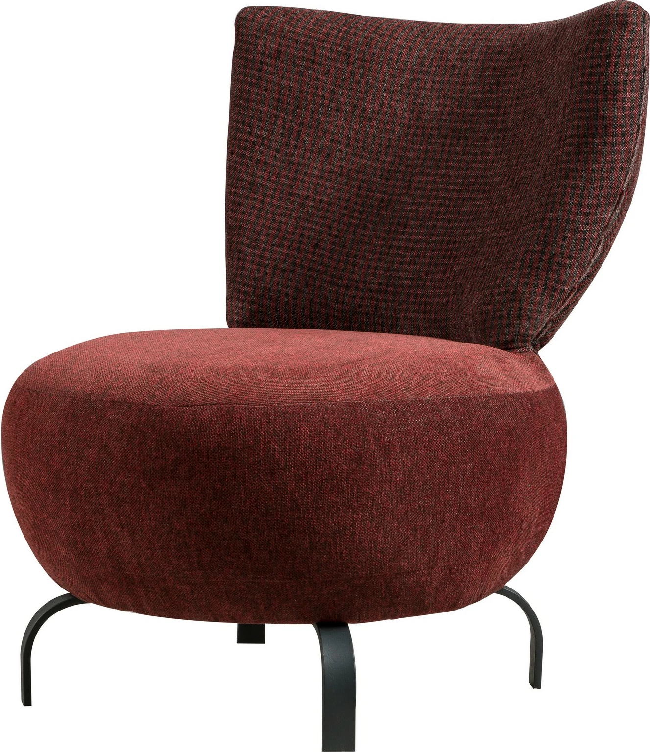 Karrige Wing Atelier del Sofa, ngjyrë e kuqe Claret