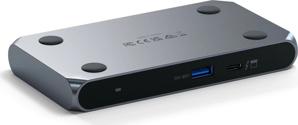 Hub Satechi Thunderbolt 4 Slim Pro, 1x USB 3.2 Gen. 2, 3x TB4, ngjyrë gri