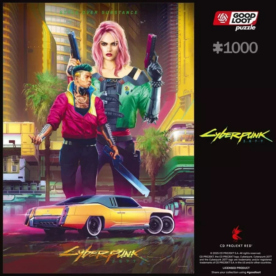 Puzzle Cyberpunk 2077 Good Loot Gaming 1000 pjesë, Kitsch Style