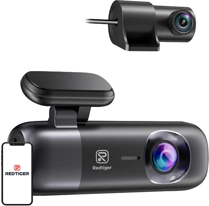 Kamerë veture Redtiger F9(32G), 4K, GPS, WiFi, Dy kanale, 32GB, e zezë