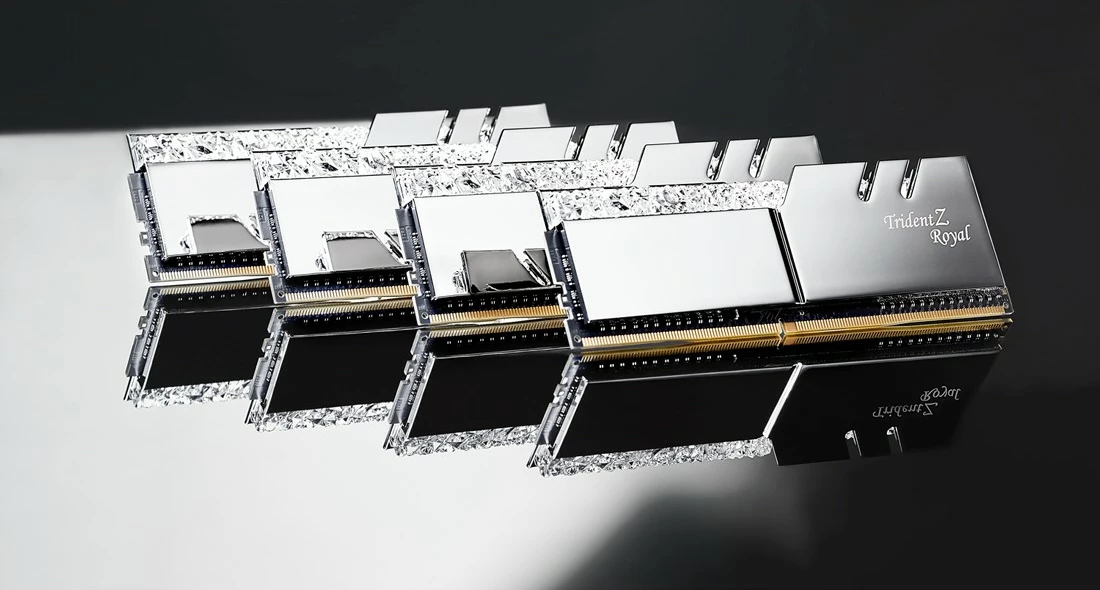 RAM Memorje G.Skill Trident Z Royal 64GB (4x16GB) DDR4-3600, RGB, silver