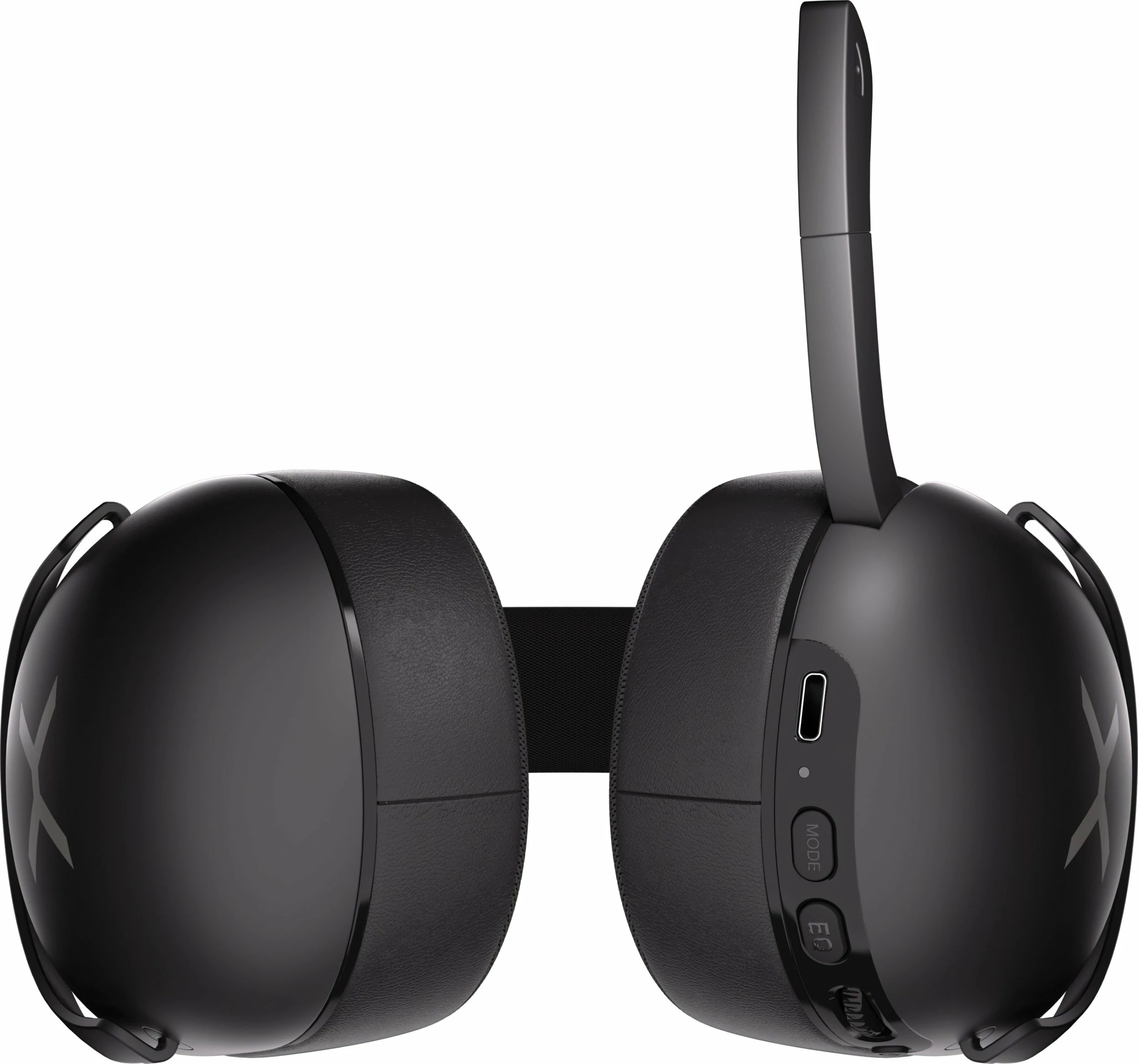 Kufje Krux Crave Pro Wireless KRXC013, USB/2.4GHz/BT, me mikrofon, zezë, set me receiver USB