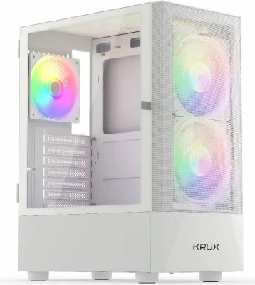 Kuti kompjuteri KRUX Vako White RGB