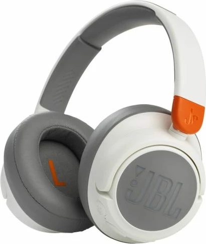 Kufje Bluetooth për fëmijë JBL JR460NC me ANC, 20h bateri, limit 85 dB, me kabllo të shkëputshme, e bardhë