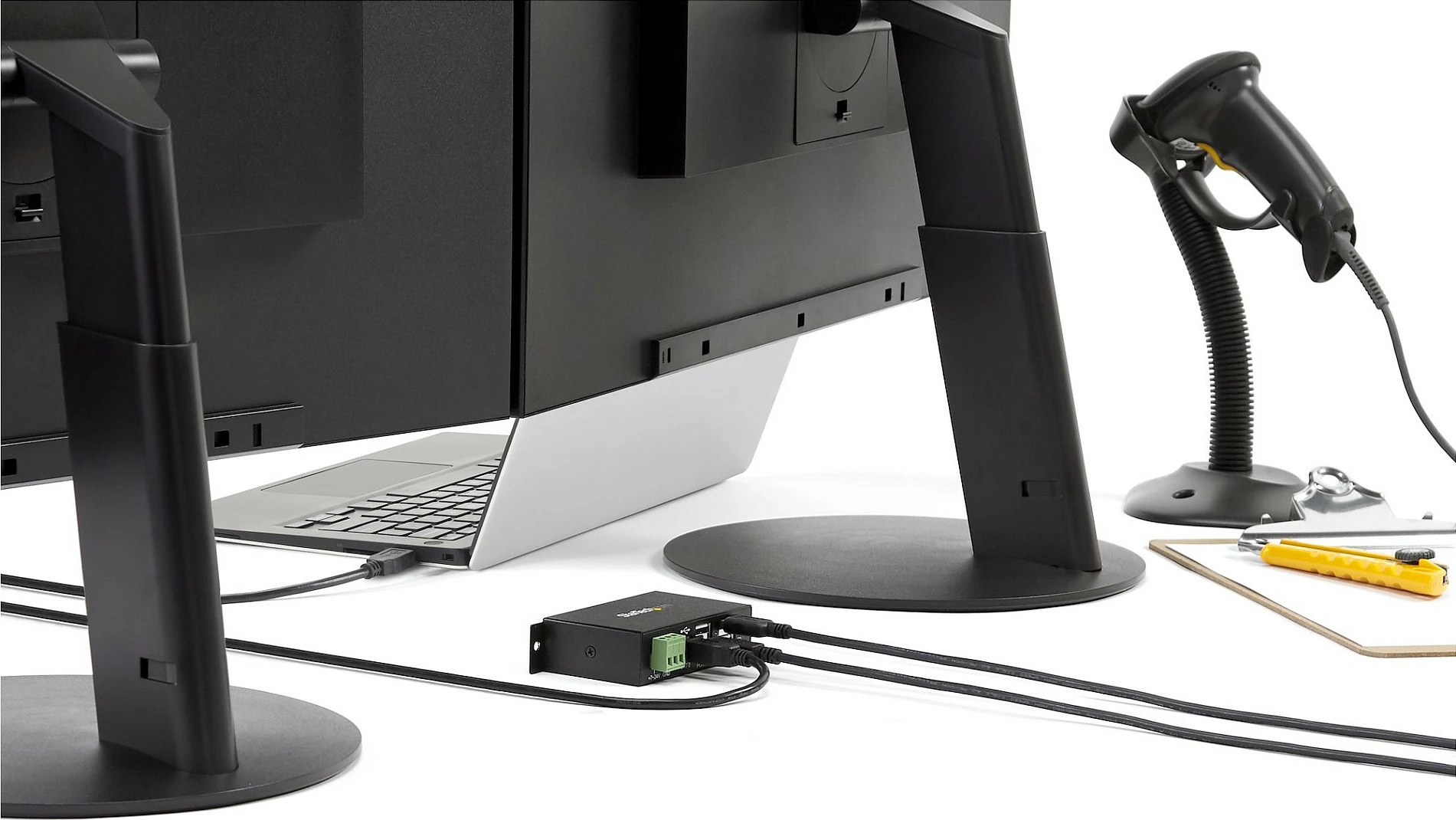 USB Hub industrial StarTech ST4200USBM, 4 porta USB 2.0, montim DIN Rail, 480 Mbit/s, zi