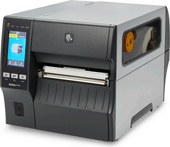 Printer etiketash Zebra ZT421, termal direkt/transfer termal, 203 DPI, 305 mm/s, USB/Ethernet/RS-232/Bluetooth, zi-gri