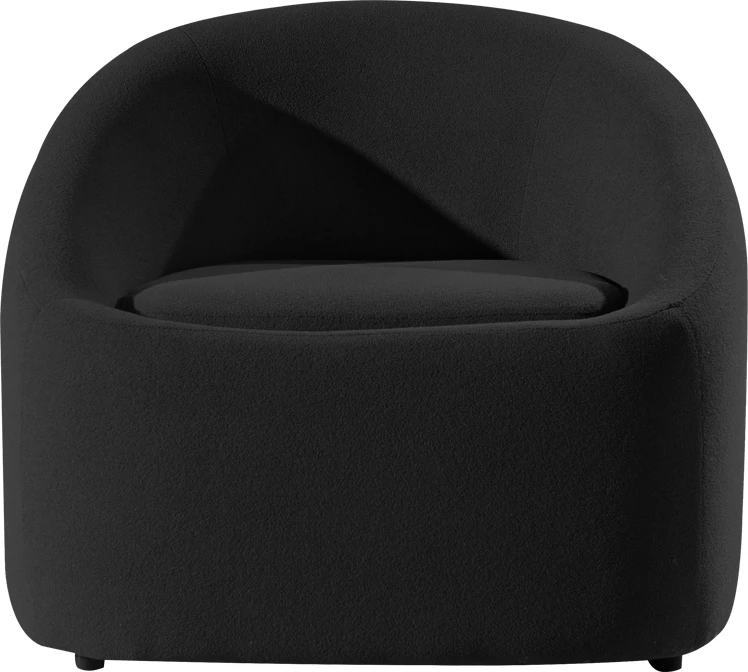 Fotelje Puffy, ngjyrë gri e errët, 95x93x79cm