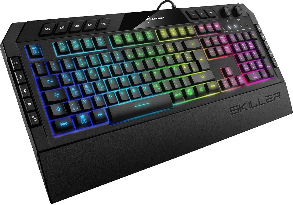 Tastierë Sharkoon Skiller SGK5, Wired, USB, Mekanike, RGB LED, E zezë
