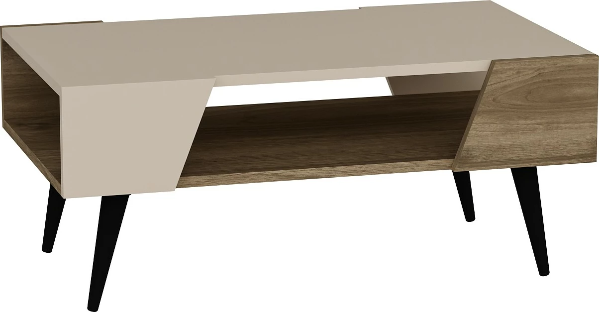 Tavolinë kafeje Hanah Home, Clark, ngjyrë arre dhe bezhë