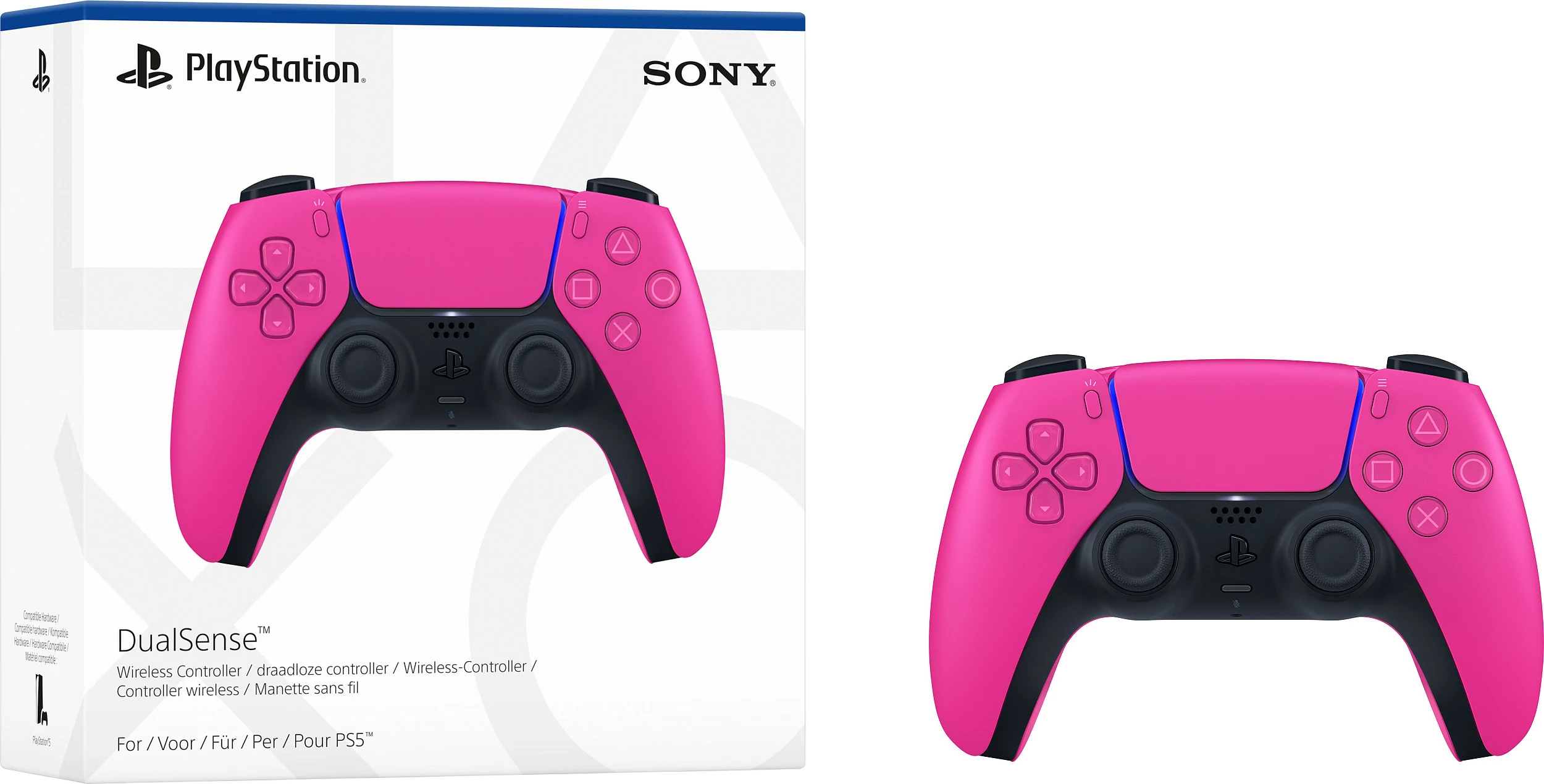 Kontroller Sony DualSense Wireless për PS5, Nova Pink 5