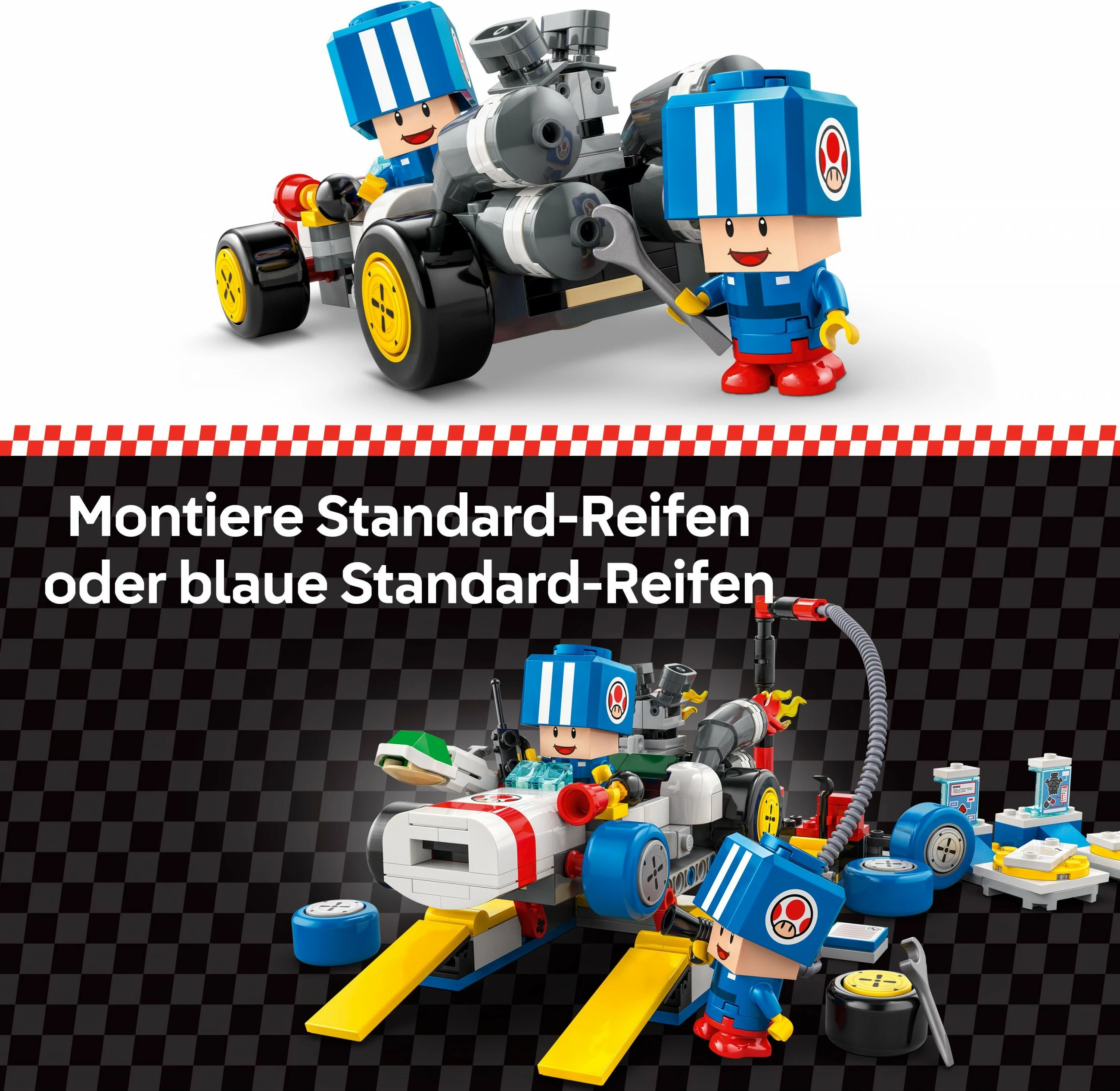 Set ndërtimi LEGO Mario Kart Toad's Garage, 390 pjesë, plastikë, shumëngjyrësh