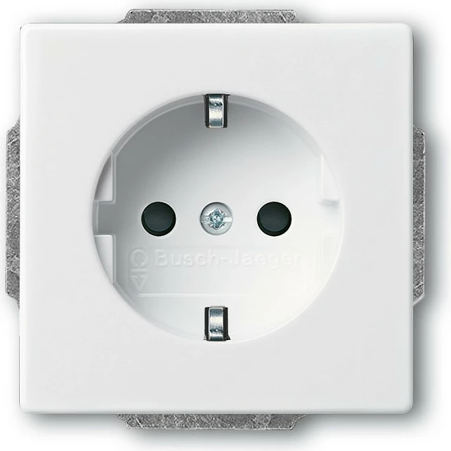 Prizë muri BUSCH-JAEGER BJ 20 EUCKS-84, Schuko CEE 7/3, 16A 250V, e bardhë
