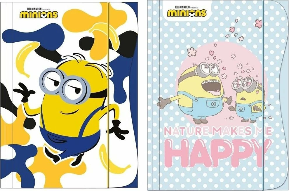 Dosje A4 me llastik Teka Minions Kids, 300 g/m², shumëngjyrëshe, 1 copë