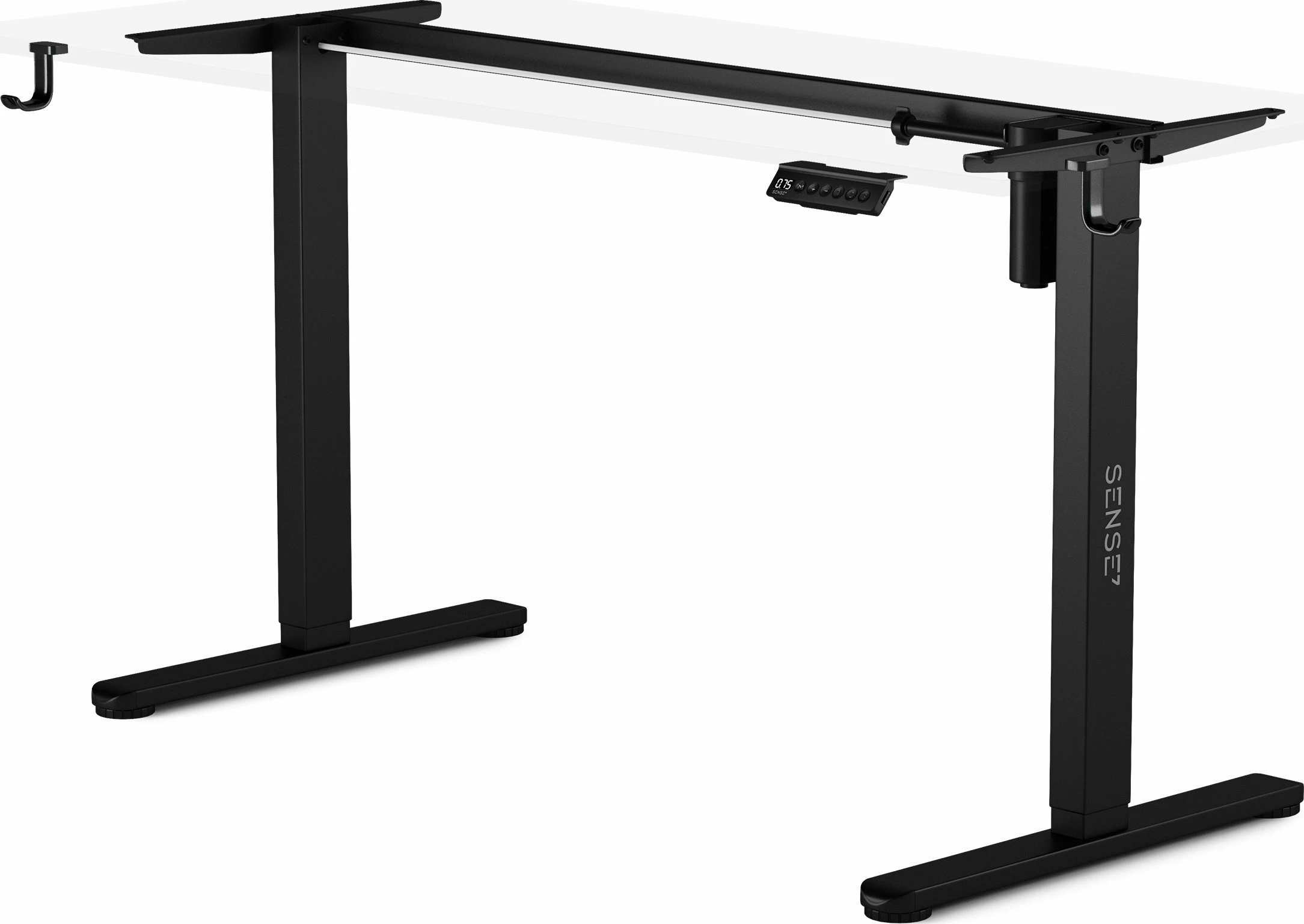 Kornizë tavoline elektrike SENSE7 NOJO, lartësi 72-118 cm, gjerësi 90-135 cm, pa tabletop, e zezë