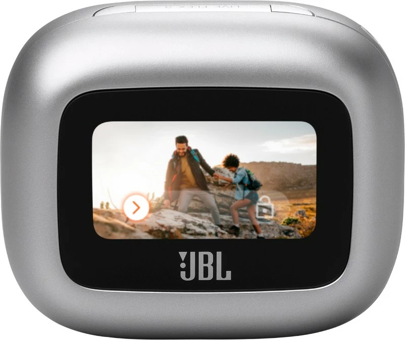 Kufje JBL LIVE FLEX3 wireless, Bluetooth 5.2, me kuti karikimi, silver