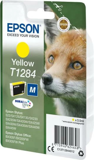 Kartrixh boje, Epson, T1284 (C13T12844012), DURABrite Ultra, 3.5 ml, verdhë