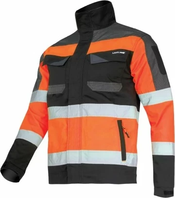 Xhaketë hi-vis pune LAHTI PRO Light Pro L4041205, 2XL, e zezë-portokalli