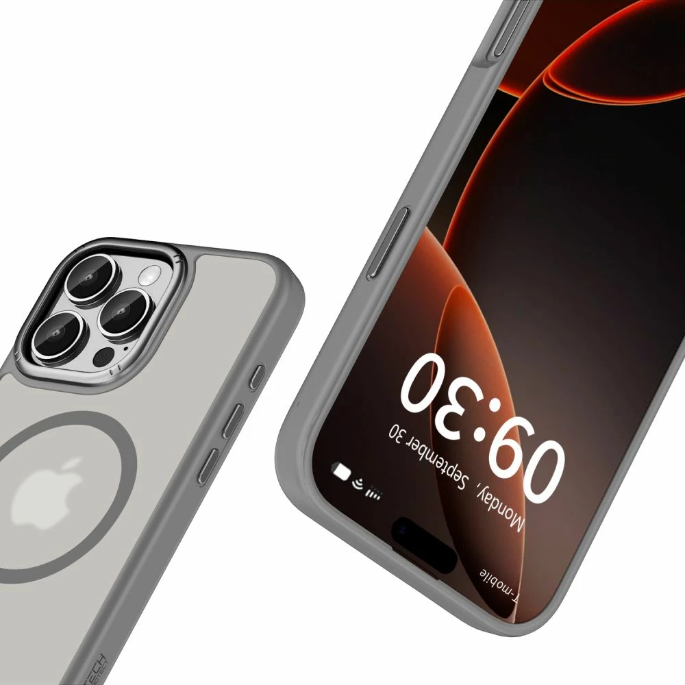 Mbështjellës Tech-Protect MagEdge për iPhone 16 Pro, MagSafe, titanium