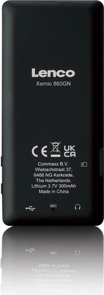 MP4 player Lenco Xemio-860GR, 256GB, Bluetooth, microSD, zi/lime
