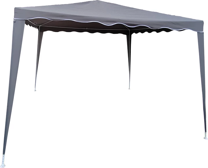 Gazebo me kornizë metali, pëlhurë antracit, 3x3m