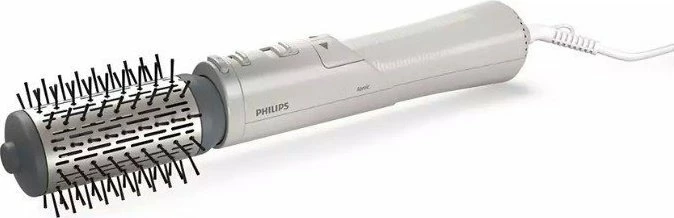 Furçë stilizuese me ajër të nxehtë Philips BHA710/00 1000W, jonizim, furçë rrotulluese, 2 shpejtësi/3 nivele nxehtësie, kabllo 1.8 m, e bardhë