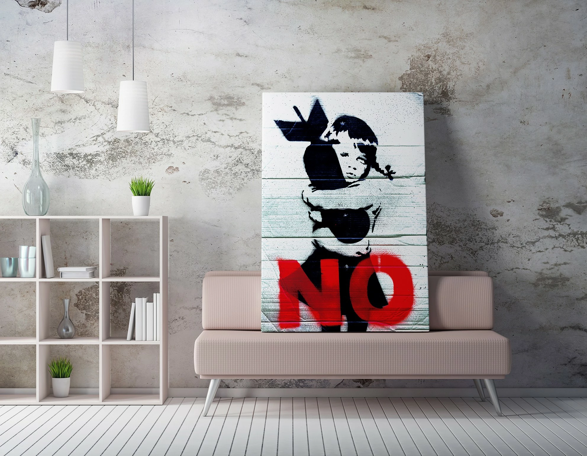Pikturë dekorative në kanavacë, Wallity WY46, shumëngjyrëshe, 70x100cm