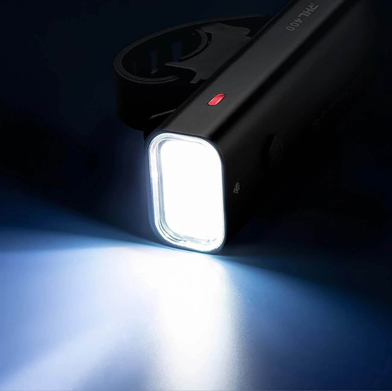 Dritë përpara biçiklete Rockbros 24310006001, 400 lm, 2000 mAh, e zezë, me kabllo micro USB