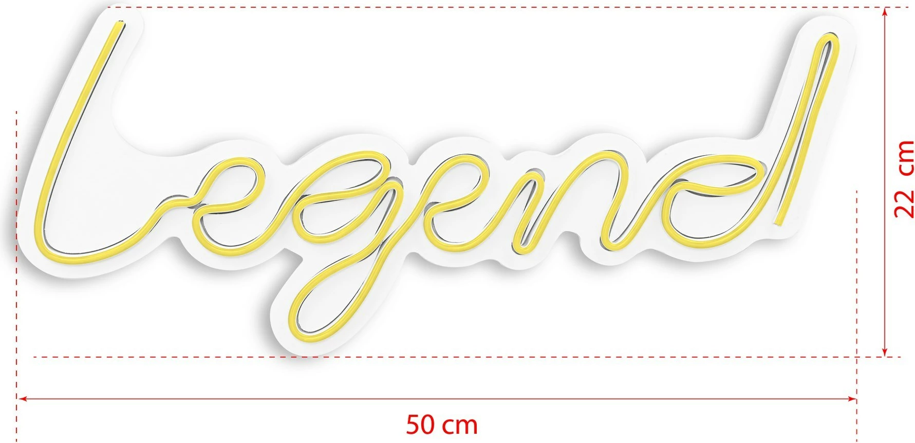 Dekorim plastik me drita LED, Legend, ngjyrë e verdhë