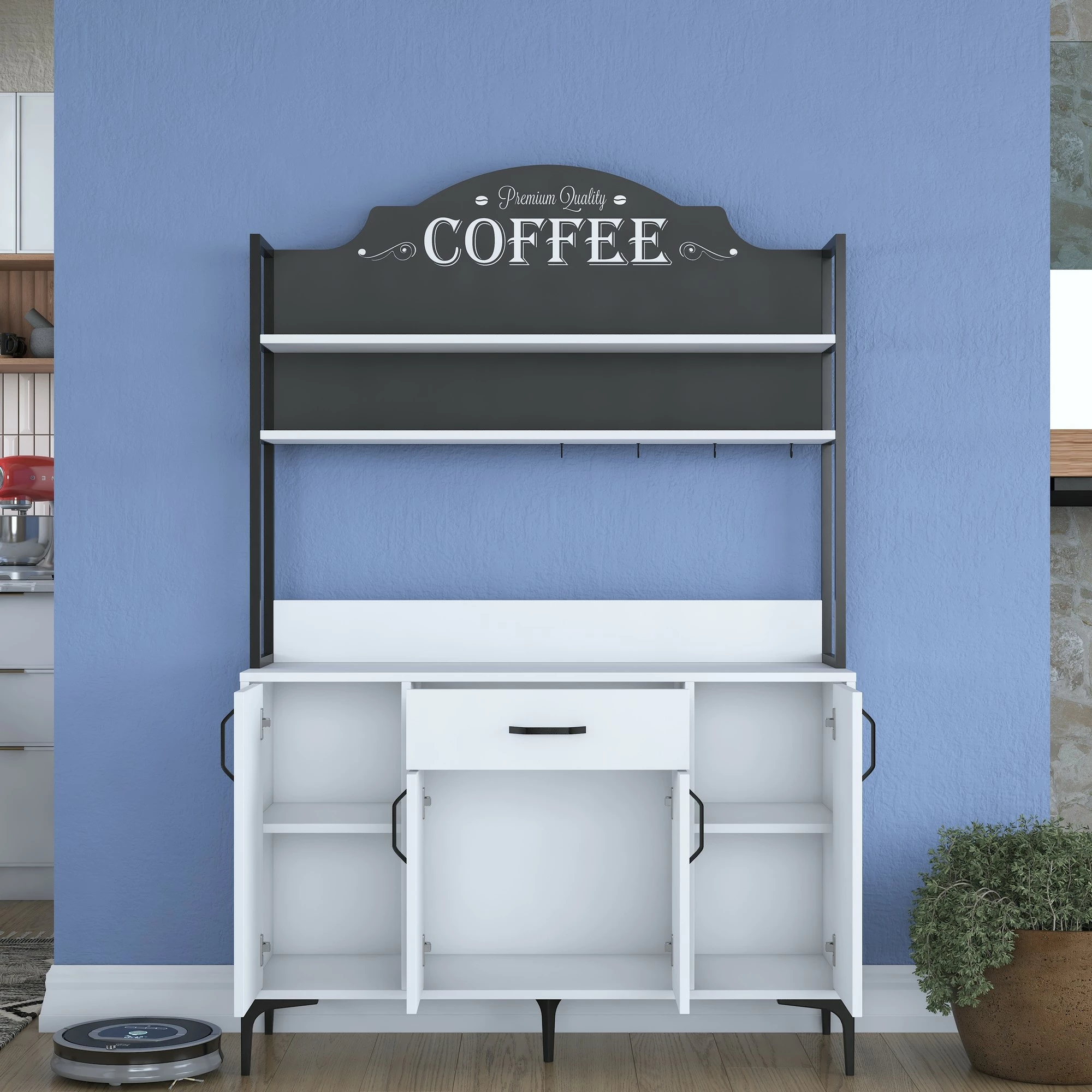 Dollap multifunksional, i bardhë, JE130 - 2987