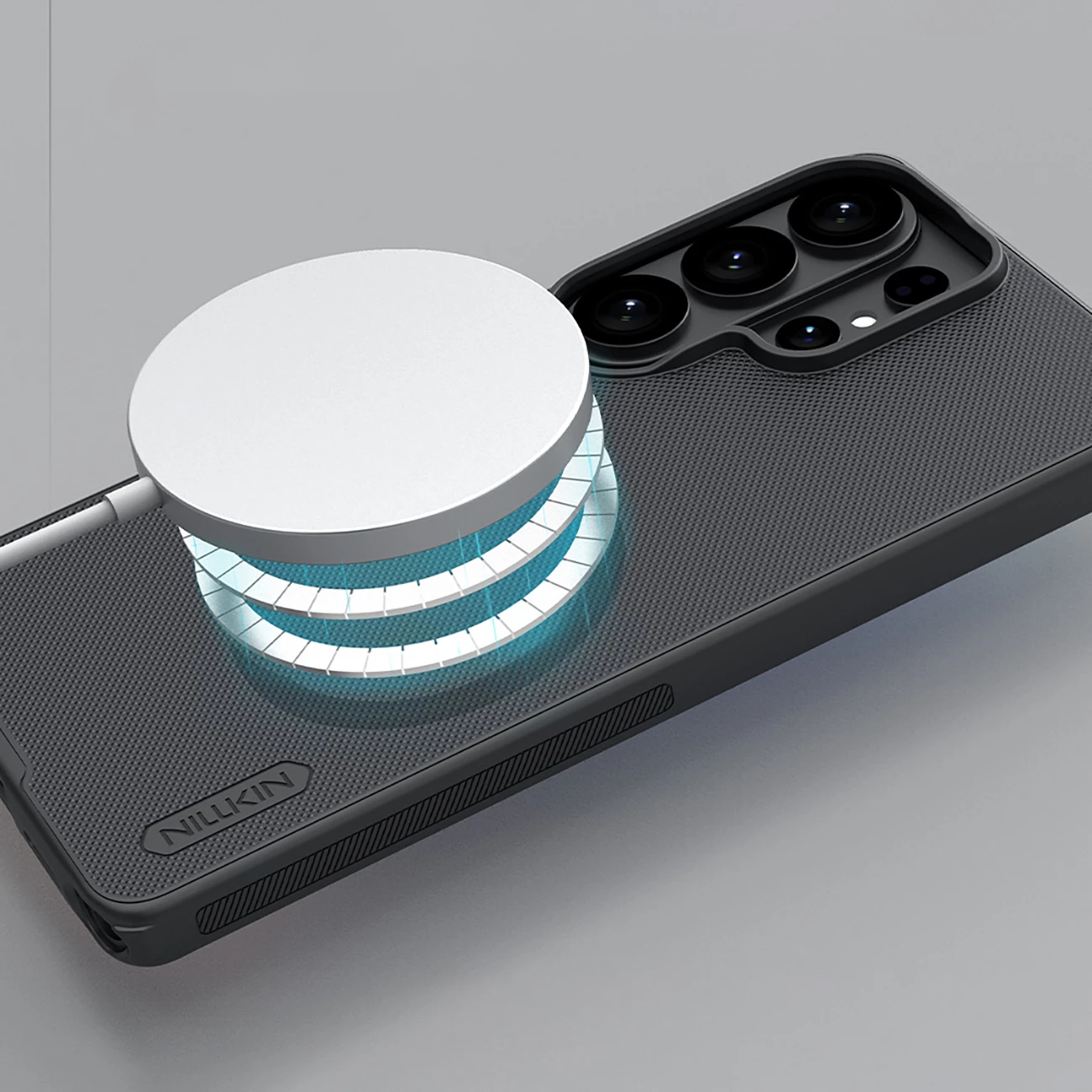 Mbështjellës Nillkin Super Frosted Shield Pro Magnetic MagSafe për Samsung Galaxy S26 Ultra, i zi