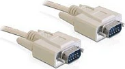 Kabllo seriale DeLOCK RS-232 DB-9 mashkull-mashkull, 1 m, bezhë