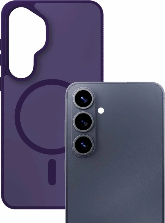 Kapak telefoni 3mk Smoke MagCase për Samsung Galaxy S26, vjollcë