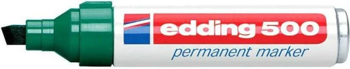 Marker permanent, Edding, 500 (4-500004 / 4500004), vijë 7 mm, i gjelbër