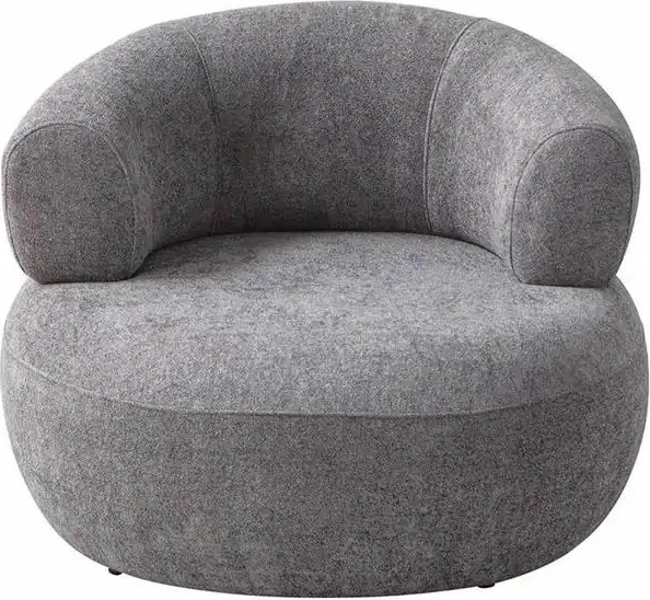Karrige krahu Roma, ngjyrë gri e errët, Atelier del Sofa