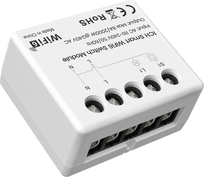 Modul switch smart Avatto WSM20-W1, Wi‑Fi 6, 1-kanal, matje energjie, 8A/2000W