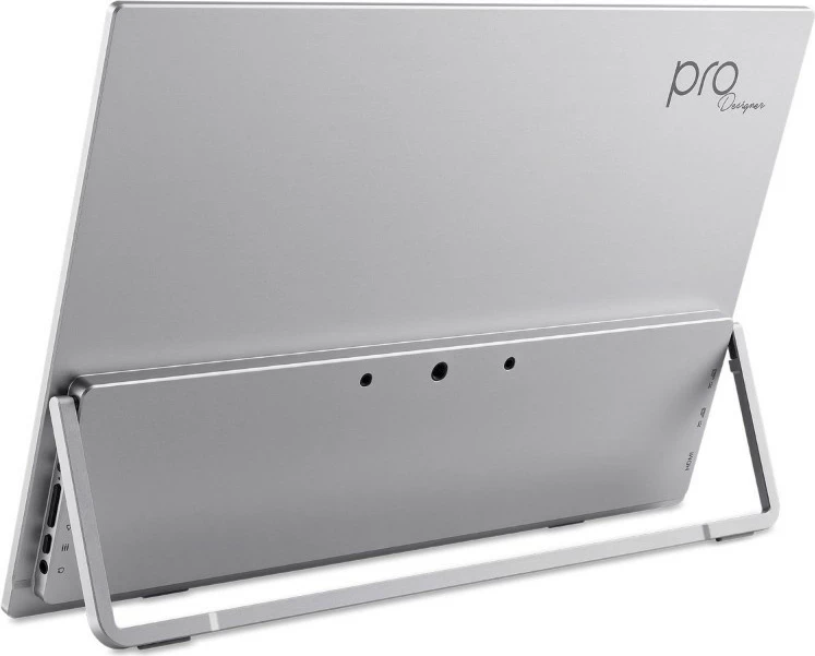 Monitor portativ Acer PE160WUTSMIUUX, 16", 2880x1800, Touch, 120Hz, HDR10, USB-C/HDMI 2.1, argjendtë
