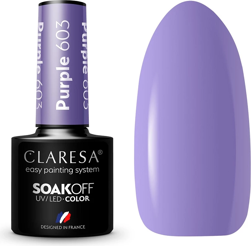 Llak për thonj Claresa Soak Off UV/LED Hybrid 603 purple 5g