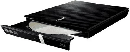 Shtytës optik i jashtëm, Asus, DQ0435 / 90-DQ0435-UA221KZ, Blu-ray, USB, i hollë, e zezë