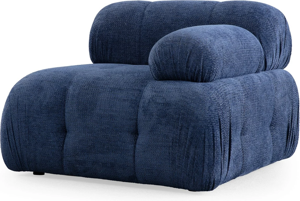 Divan treshe Atelier del Sofa, Petite 3, ngjyrë blu e natës